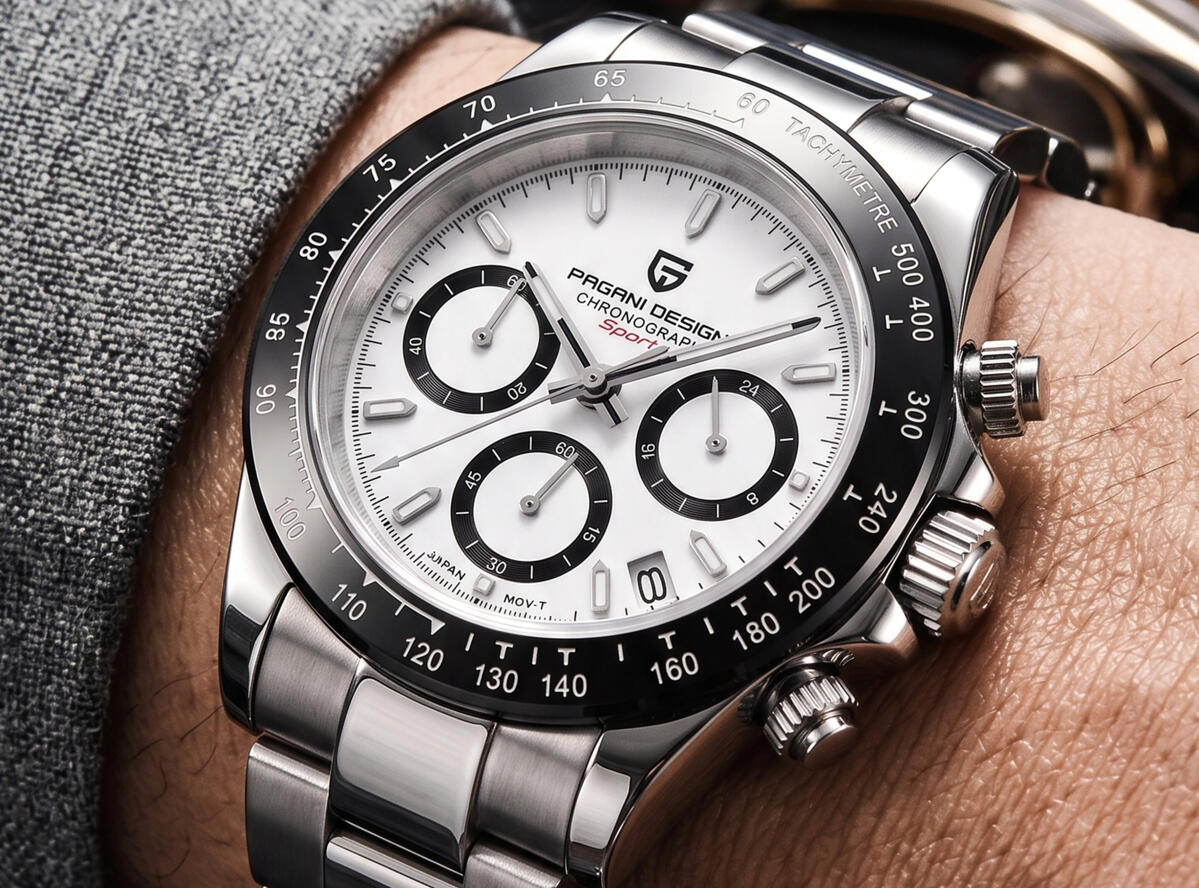 PAGANI DESIGN VK63 Steel Chronograph Watch for Men